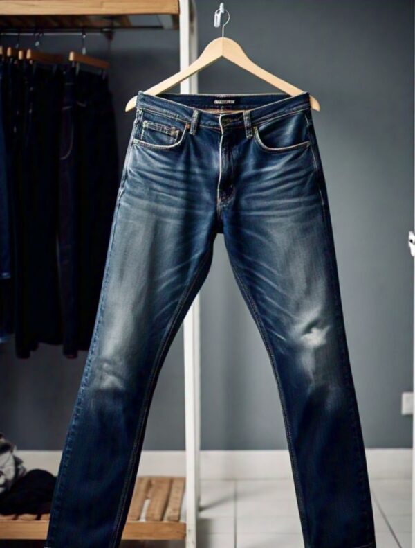 Denim jeans collection, unique color style options.